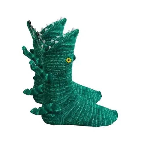 Christmas Socks Unisex Winter Warm Floor Sock Shark Fish Chameleon Crocodile Knitted Socks Cute Novelty New Men Women Xmas Gift