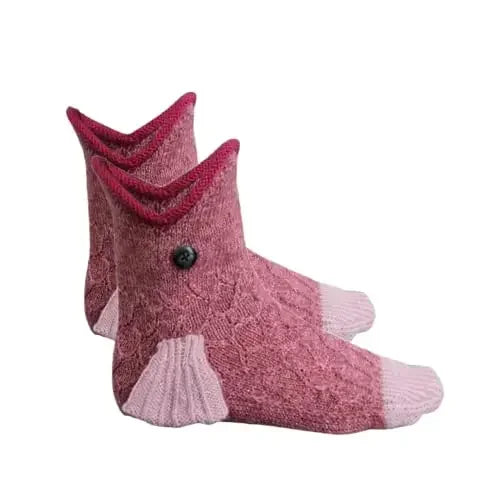 Christmas Socks Unisex Winter Warm Floor Sock Shark Fish Chameleon Crocodile Knitted Socks Cute Novelty New Men Women Xmas Gift