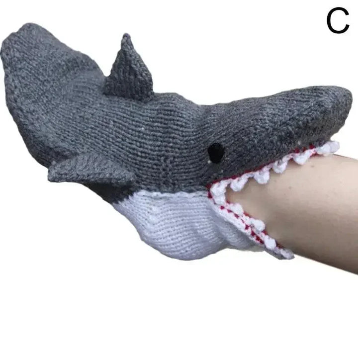 Christmas Socks Unisex Winter Warm Floor Sock Shark Fish Chameleon Crocodile Knitted Socks Cute Novelty New Men Women Xmas Gift