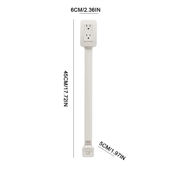 Electrical Outlet Extender Access Hard-to-Reach Outlets 2 AC USB-A USB-C Use Behind Couches Nightstands Desks and More