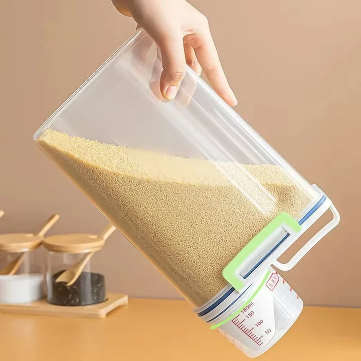 Moisture-Proof Grain Storage Jar Sealed Rice Bucket Pet Food Container 1pcs Or 3pcs Set Kitchen Storage Box for Dry Goods